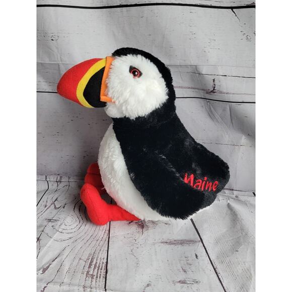 Petting Zoo SOFT PUFFIN BIRD 12inch Plush STUFFED ANIMAL Toy Maine Plush - Picture 1 of 8